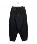BLACK COMME des GARCONS (ブラックコムデギャルソン) ボックスプリーツワイド イージー ロングパンツ ブラック サイズ:SIZE XS：50000円