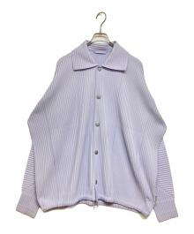 HOMME PLISSE ISSEY MIYAKE（オム プリッセ イッセイ ミヤケ）の古着「プリーツコーチジャケット」｜パープル