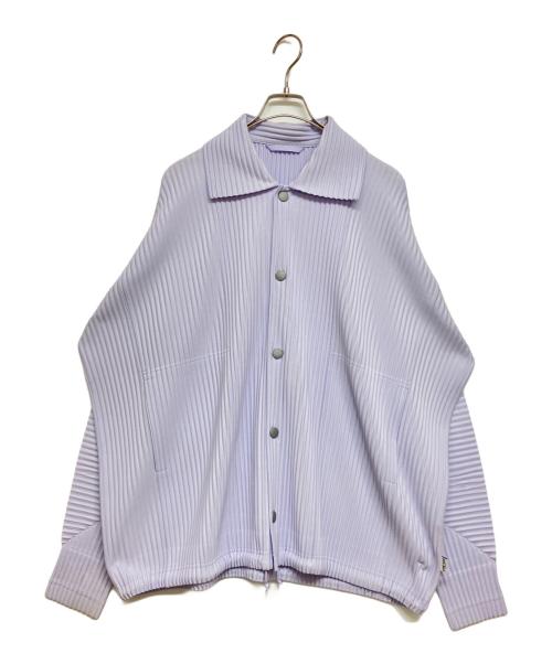 HOMME PLISSE ISSEY MIYAKE（オム プリッセ イッセイ ミヤケ）HOMME PLISSE ISSEY MIYAKE (オム プリッセ イッセイ ミヤケ) プリーツコーチジャケット パープル サイズ:SIZE4の古着・服飾アイテム