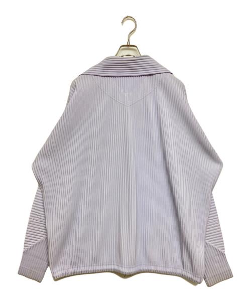 HOMME PLISSE ISSEY MIYAKE（オム プリッセ イッセイ ミヤケ）HOMME PLISSE ISSEY MIYAKE (オム プリッセ イッセイ ミヤケ) プリーツコーチジャケット パープル サイズ:SIZE4の古着・服飾アイテム
