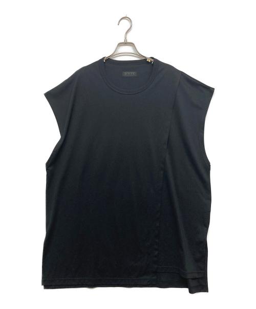 s'yte（サイト）s'yte (サイト) HIGH-GAUGE POLYESTER SMOOTH JERSEY LAYERED SLEEVELESS TOP ブラック サイズ:SIZE3の古着・服飾アイテム
