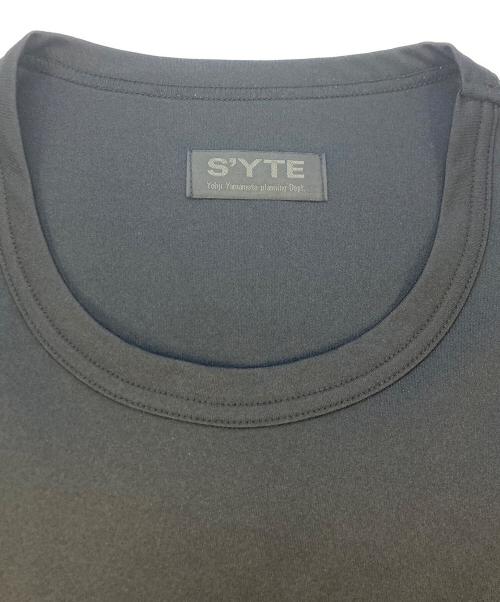 s'yte（サイト）s'yte (サイト) HIGH-GAUGE POLYESTER SMOOTH JERSEY LAYERED SLEEVELESS TOP ブラック サイズ:SIZE3の古着・服飾アイテム