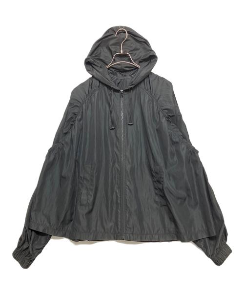 HYEIN SEO（ヘインソ）HYEIN SEO (ヘインソ) ナイロン混フーデットジャケット ブラック サイズ:SIZE3の古着・服飾アイテム