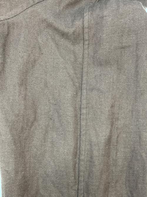 CARUSO（カルーゾ）CARUSO (カルーゾ) ウール リネン ジップブルゾン ブラウン サイズ:SIZE48の古着・服飾アイテム