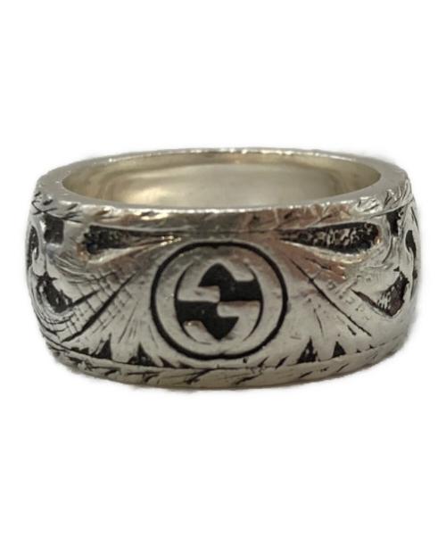 GUCCI（グッチ）GUCCI (グッチ) Thin Silver Ring With Feline Head キャットヘッドリング シルバー サイズ:17号の古着・服飾アイテム