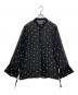 BLANK (ブランク) STAR EMBROIDERY SHEER SHIRT スターエンブロイダリー シアーシャツ 025001002001001002 ブラック サイズ:SIZE 2：10000円