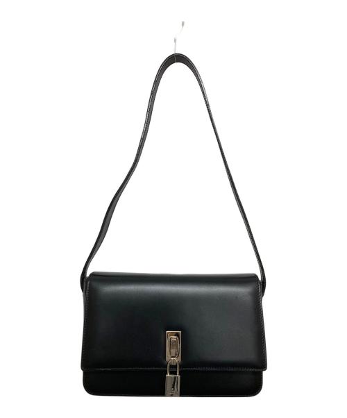 GUCCI（グッチ）GUCCI (グッチ) ヴィンテージショルダーバッグ ブラックの古着・服飾アイテム