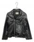 beautiful people（ビューティフルピープル）の古着「vintage leather riders jacket」｜ブラック