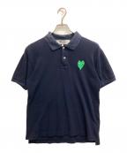 PLAY COMME des GARCONSプレイコムデギャルソン）の古着「ハートロゴポロシャツ」｜ブラック