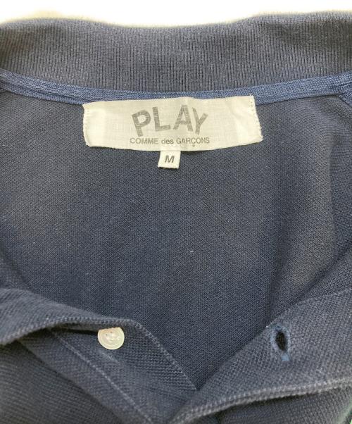 PLAY COMME des GARCONS（プレイコムデギャルソン）PLAY COMME des GARCONS (プレイコムデギャルソン) ハートロゴポロシャツ ブラック サイズ:SIZE Mの古着・服飾アイテム