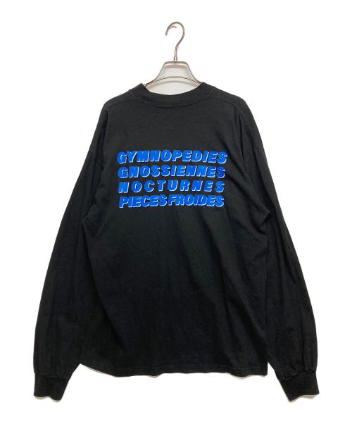 COSMIC MUSIC（コスミック ミュージック）COSMIC MUSIC (コスミック ミュージック) 長袖Tシャツ ブルー×ブラック サイズ:SIZE Lの古着・服飾アイテム