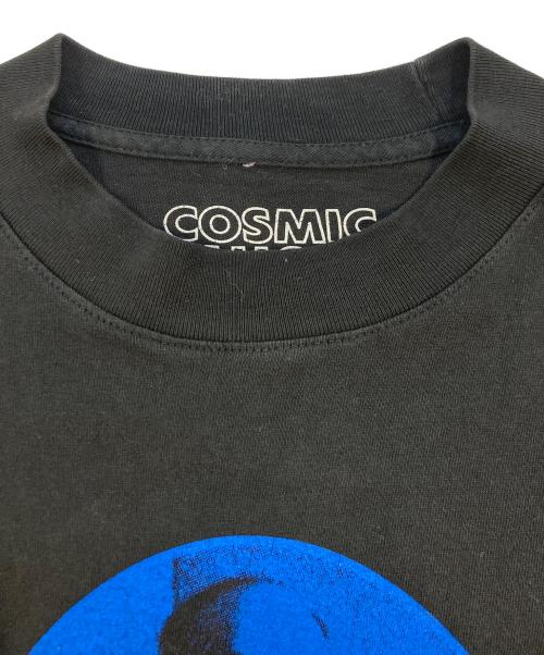 COSMIC MUSIC（コスミック ミュージック）COSMIC MUSIC (コスミック ミュージック) 長袖Tシャツ ブルー×ブラック サイズ:SIZE Lの古着・服飾アイテム