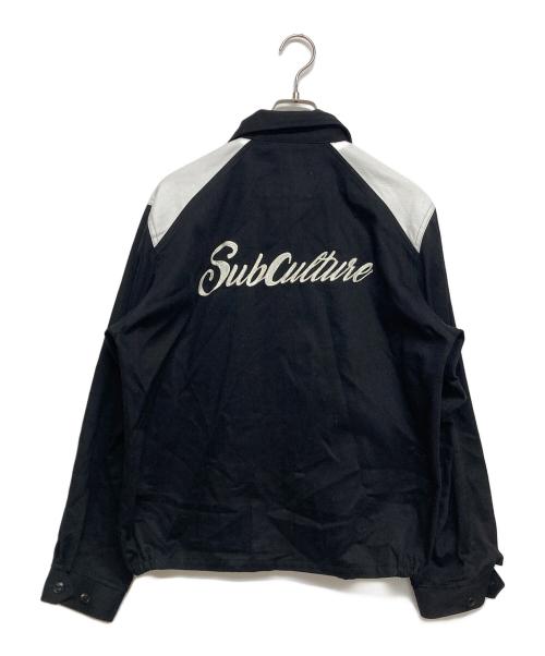 Subculture（サブカルチャー）Subculture (サブカルチャー) TWO－TONE CLOTH JACKET ブラック サイズ:SIZE1の古着・服飾アイテム