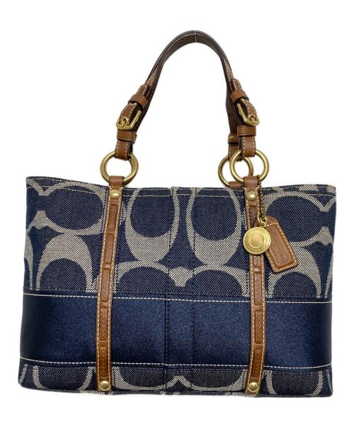COACH（コーチ）COACH (コーチ) デニムトートバッグ インディゴの古着・服飾アイテム