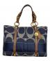COACH (コーチ) デニムトートバッグ インディゴ：9000円