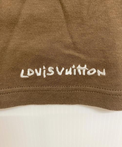 LOUIS VUITTON（ルイ ヴィトン）LOUIS VUITTON (ルイ ヴィトン) チャーム付きハーフジップカットソー ブラウン サイズ:Ｍの古着・服飾アイテム