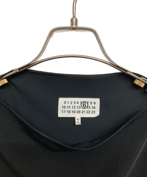 MM6 Maison Margiela（エムエムシックスメゾンマルジェラ）MM6 Maison Margiela (エムエムシックスメゾンマルジェラ) ベルト付デザインノースリーブワンピース ブラック サイズ:Free(記載なし)の古着・服飾アイテム