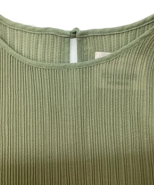 MAISON SPECIAL（メゾンスペシャル）MAISON SPECIAL (メゾンスペシャル) プリーツニットワンピース グリーン サイズ:SIZE Freeの古着・服飾アイテム