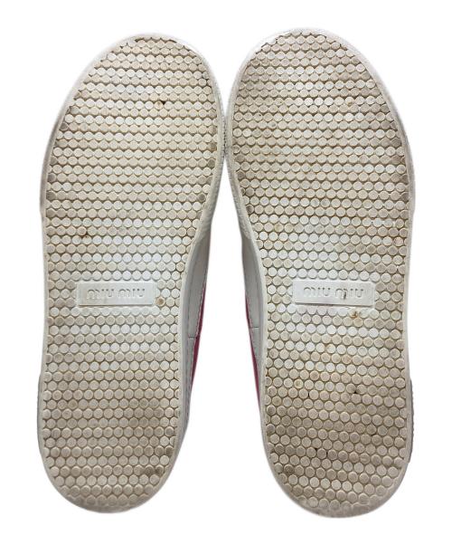 MIU MIU（ミュウミュウ）MIU MIU (ミュウミュウ) スニーカー ピンク サイズ:SIZE36の古着・服飾アイテム