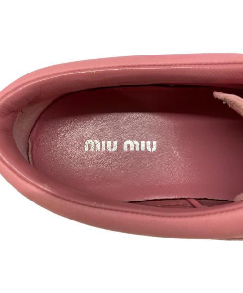 MIU MIU（ミュウミュウ）MIU MIU (ミュウミュウ) スニーカー ピンク サイズ:SIZE36の古着・服飾アイテム