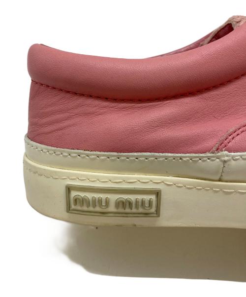 MIU MIU（ミュウミュウ）MIU MIU (ミュウミュウ) スニーカー ピンク サイズ:SIZE36の古着・服飾アイテム