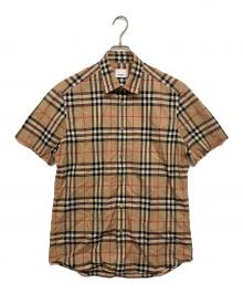 BURBERRY LONDON（バーバリーロンドン）の古着「ノバチェックS/Sシャツ」｜ブラウン