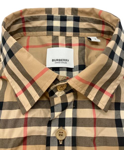 BURBERRY LONDON（バーバリーロンドン）BURBERRY LONDON (バーバリーロンドン) ノバチェックS/Sシャツ ブラウン サイズ: SIZE Mの古着・服飾アイテム