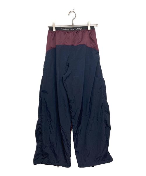 KAPPA（カッパ）KAPPA (カッパ) THINGS THAT MATTER (シングスザットマター) JERSEY BALLOON PANTS レッド×ネイビー サイズ:SIZE Mの古着・服飾アイテム