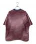 DAIWA PIER39 (ダイワ ピア39) TECH DRAWSTRING MULTI BORDER S/S TEE(テック ドローストリング マルチボーダー エスエス ティー） レッド×ネイビー サイズ:SIZE XL：8000円