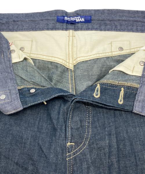COMME des GARCONS JUNYA WATANABE MAN（コム デ ギャルソン ジュンヤ ワタナベ マン）COMME des GARCONS JUNYA WATANABE MAN (コム デ ギャルソン ジュンヤ ワタナベ マン) コットンリネンデニム インディゴ サイズ:SIZE Mの古着・服飾アイテム
