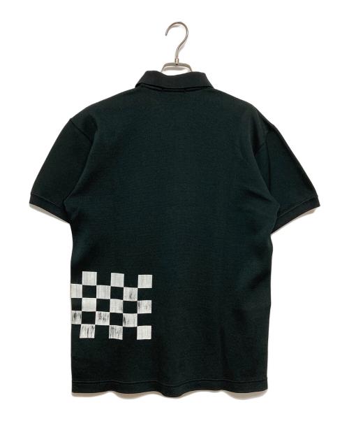 COMME des GARCONS HOMME（コムデギャルソン オム）COMME des GARCONS HOMME (コムデギャルソン オム) ナンバリングチェッカーポロシャツ ブラック サイズ:SIZE Mの古着・服飾アイテム