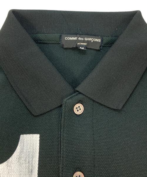 COMME des GARCONS HOMME（コムデギャルソン オム）COMME des GARCONS HOMME (コムデギャルソン オム) ナンバリングチェッカーポロシャツ ブラック サイズ:SIZE Mの古着・服飾アイテム