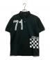 COMME des GARCONS HOMME（コムデギャルソン オム）の古着「ナンバリングチェッカーポロシャツ」｜ブラック