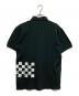 COMME des GARCONS HOMME (コムデギャルソン オム) ナンバリングチェッカーポロシャツ ブラック サイズ:SIZE M：18000円
