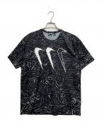 BLACK COMME des GARCONS×NIKEブラックコムデギャルソン×ナイキ）の古着「コラボプリントTシャツ」｜ブラック