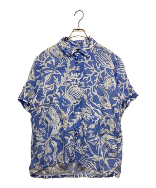 POLO RALPH LAUREN（ポロ・ラルフローレン）POLO RALPH LAUREN (ポロ・ラルフローレン) リネンシャツ ブルー サイズ:SIZE Lの古着・服飾アイテム