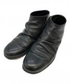 PADRONEパドローネ）の古着「SHORT SIDE ZIP BOOTS / サイドジップショートブーツ」｜ブラック