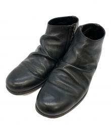 PADRONE（パドローネ）の古着「SHORT SIDE ZIP BOOTS / サイドジップショートブーツ」｜ブラック