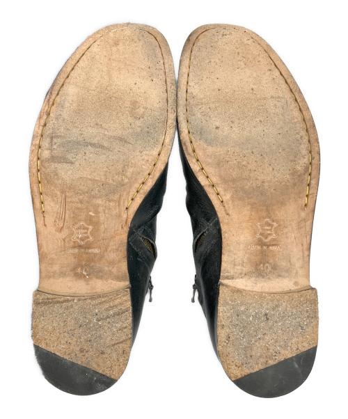 PADRONE（パドローネ）PADRONE (パドローネ) SHORT SIDE ZIP BOOTS / サイドジップショートブーツ ブラック サイズ:SIZE 40の古着・服飾アイテム