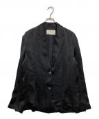 TODAYFULトゥデイフル）の古着「Satin Over Jacket (サテン オーバー ジャケット）」｜ブラック