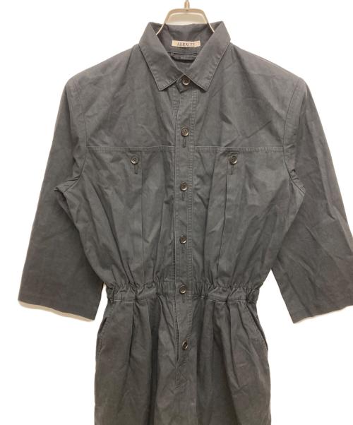 AURALEE（オーラリー）AURALEE (オーラリー) WASHED CAVALRY TWILL JUMPSUIT A9ST02CT ブラック サイズ:	SIZE 1の古着・服飾アイテム