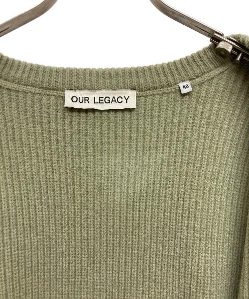 OUR LEGACY（アワーレガシー）OUR LEGACY (アワーレガシー) ZIP WRAP CARDIGAN M4233WM グリーン サイズ:SIZE48の古着・服飾アイテム