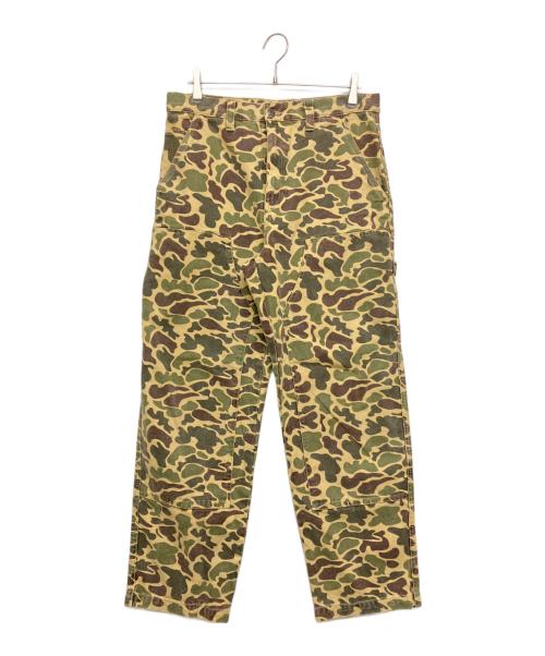 stussy（ステューシー）stussy (ステューシー) Camo Canvas Work Pant カーキ×ベージュ サイズ:SIZE40の古着・服飾アイテム