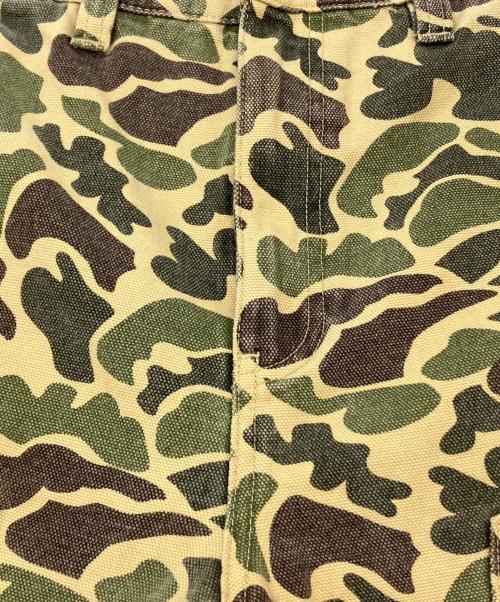 stussy（ステューシー）stussy (ステューシー) Camo Canvas Work Pant カーキ×ベージュ サイズ:SIZE40の古着・服飾アイテム