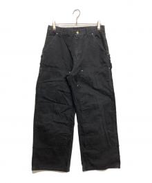 FIFTH GENERAL STORE（フィフスジェネラルストア）の古着「Distressed Double Knee Pants」｜ブラック