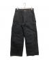 FIFTH GENERAL STORE（フィフスジェネラルストア）の古着「Distressed Double Knee Pants」｜ブラック