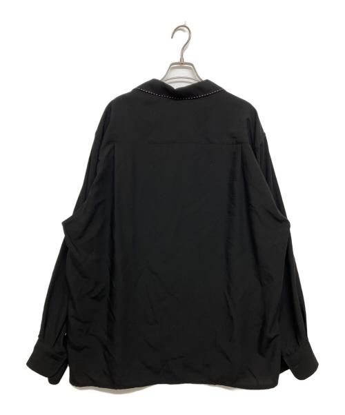 WACKO MARIA（ワコマリア）WACKO MARIA (ワコマリア) ピンポイントステッチ50'Sオープンカラーシャツ ブラック サイズ:SIZE XLの古着・服飾アイテム