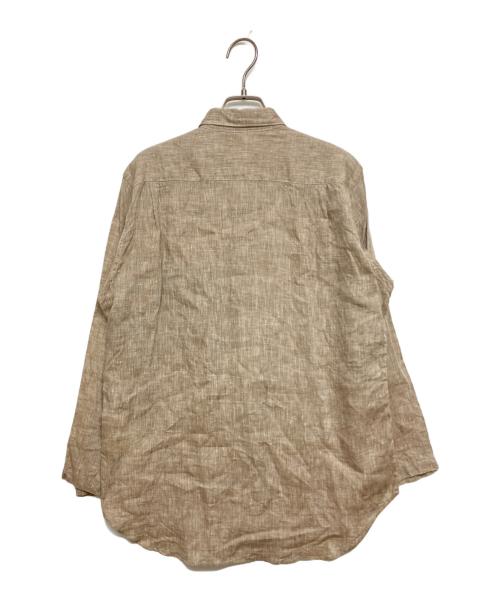 COMME des GARCONS HOMME（コムデギャルソン オム）COMME des GARCONS HOMME (コムデギャルソン オム) パッチワークリネンシャツ ブラウン サイズ:SIZE Sの古着・服飾アイテム