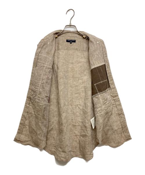 COMME des GARCONS HOMME（コムデギャルソン オム）COMME des GARCONS HOMME (コムデギャルソン オム) パッチワークリネンシャツ ブラウン サイズ:SIZE Sの古着・服飾アイテム