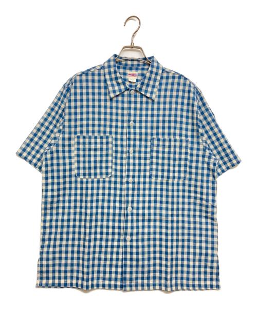 BIG YANK（ビッグヤンク）BIG YANK (ビッグヤンク) 1954 QLS GINGHAM ブルー×ホワイト サイズ:SIZE Mの古着・服飾アイテム